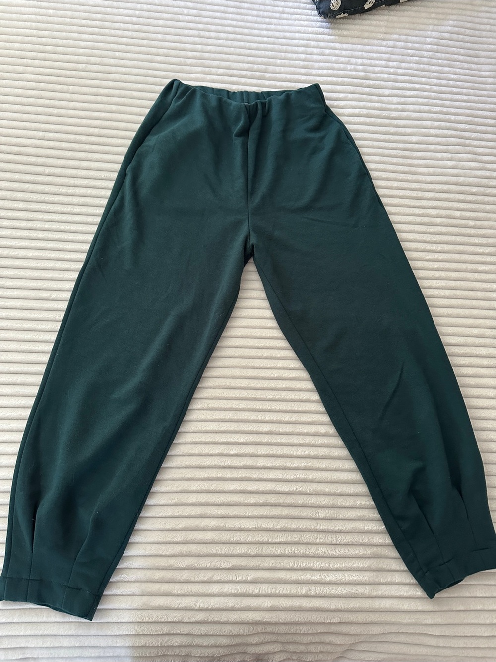 ZaraDark Green Elastic Waist lounge pants